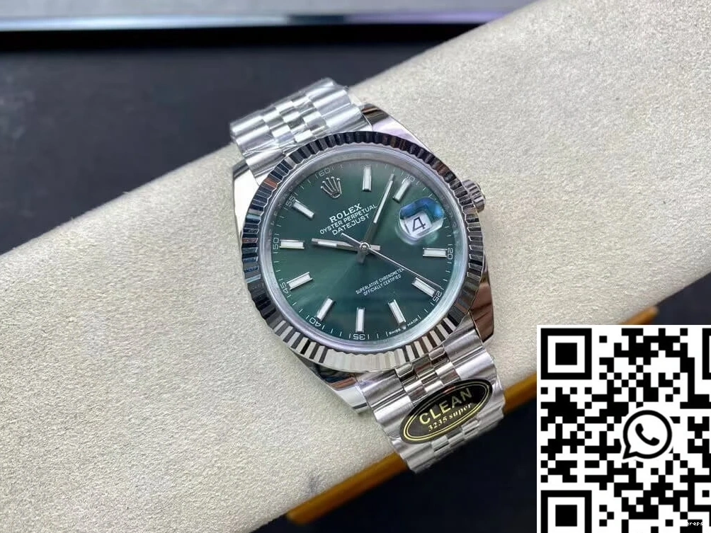 Dial Factory Clean Green Rolex Datejust M126334-0027 Mint 0318